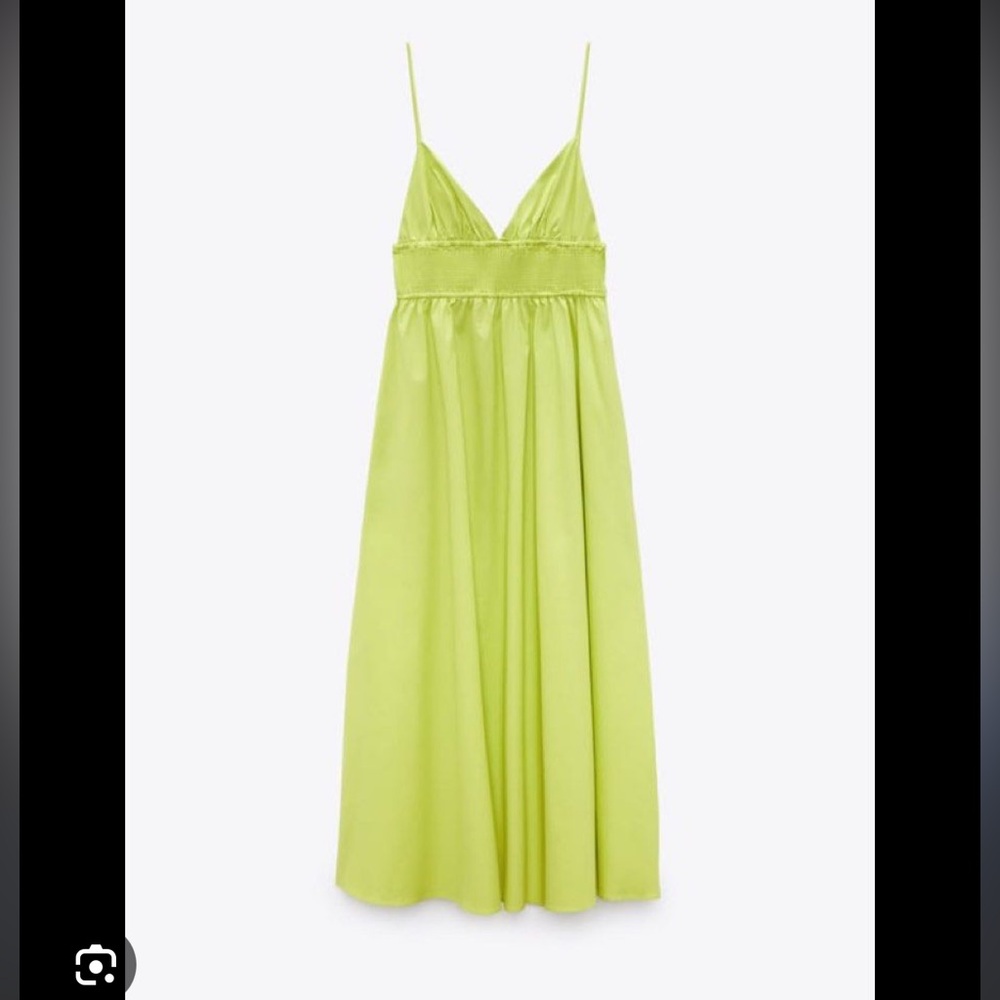 Zara Lime Green Maxi Dress